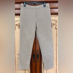 Liz Claiborne Career Classic Emma Beige and Black Patterned Pants